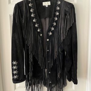 Beautiful black highly detailed black Leather jacket